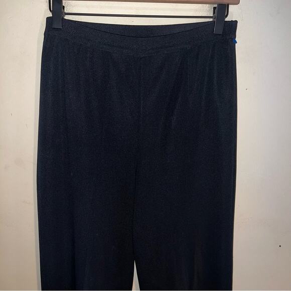 MING WANG black dark academia designer trousers SP CORPCORE - Picture 3 of 5